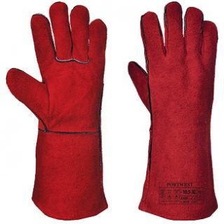 A500 Welders Gauntlet Red
